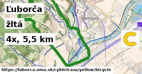 Ľuborča Cyklotrasy žltá bicycle