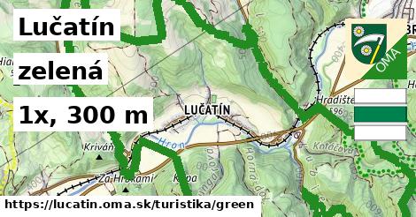 Lučatín Turistické trasy zelená 