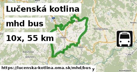 Lučenská kotlina Doprava bus 