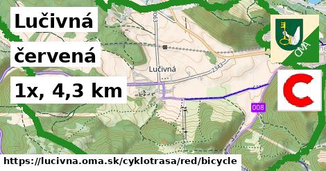 Lučivná Cyklotrasy červená bicycle