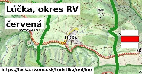 Lúčka, okres RV Turistické trasy červená iná