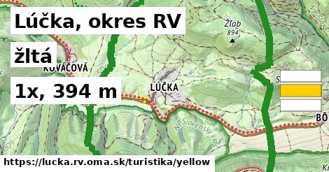 Lúčka, okres RV Turistické trasy žltá 