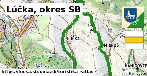 Lúčka, okres SB Turistické trasy  