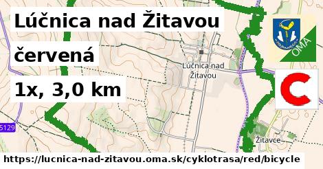 Lúčnica nad Žitavou Cyklotrasy červená bicycle