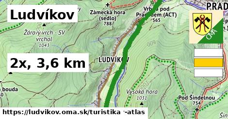 Ludvíkov Turistické trasy  