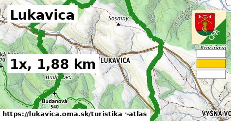 Lukavica Turistické trasy  