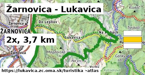 Žarnovica - Lukavica Turistické trasy  