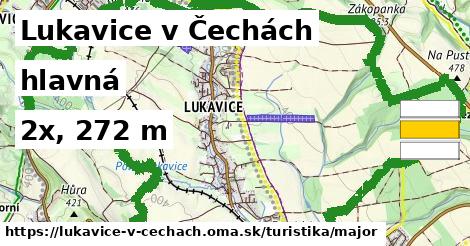 Lukavice v Čechách Turistické trasy hlavná 