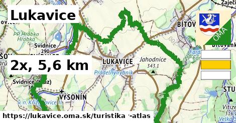 Lukavice Turistické trasy  