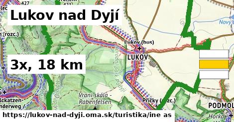 Lukov nad Dyjí Turistické trasy iná 