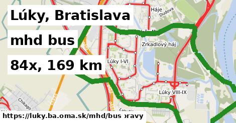 Lúky, Bratislava Doprava bus 