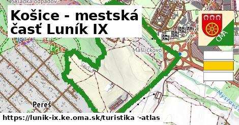 Košice - mestská časť Luník IX Turistické trasy  