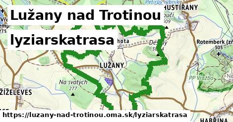 Lužany nad Trotinou Lyžiarske trasy  