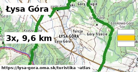 Łysa Góra Turistické trasy  