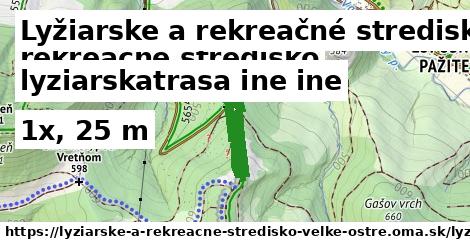 Lyžiarske a rekreačné stredisko Veľké Ostré Lyžiarske trasy iná iná