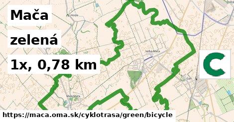 Mača Cyklotrasy zelená bicycle