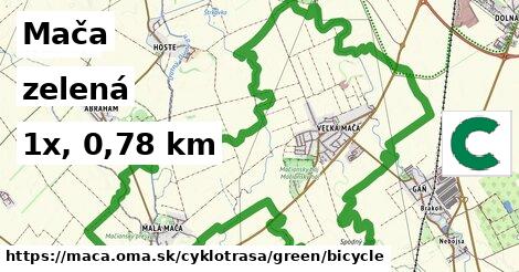 Mača Cyklotrasy zelená bicycle