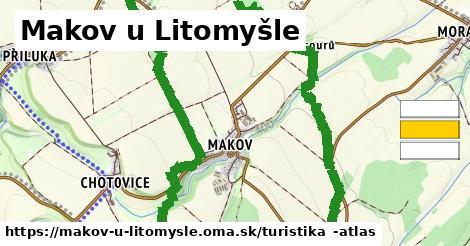 Makov u Litomyšle Turistické trasy  