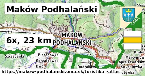 Maków Podhalański Turistické trasy  