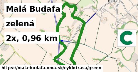 Malá Budafa Cyklotrasy zelená 