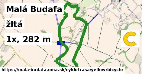 Malá Budafa Cyklotrasy žltá bicycle