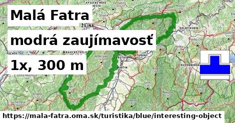 Malá Fatra Turistické trasy modrá zaujímavosť