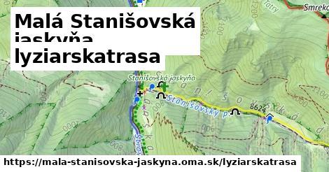 Malá Stanišovská jaskyňa Lyžiarske trasy  