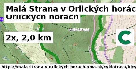 Malá Strana v Orlických horách Cyklotrasy bicycle 