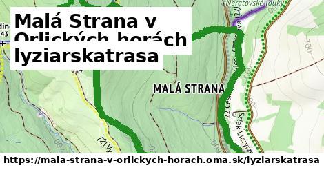 Malá Strana v Orlických horách Lyžiarske trasy  
