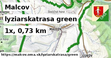 Malcov Lyžiarske trasy zelená 