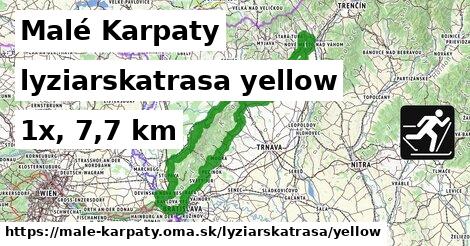 Malé Karpaty Lyžiarske trasy žltá 