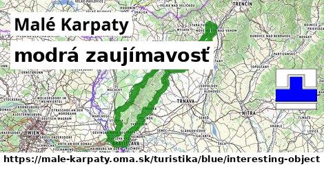 Malé Karpaty Turistické trasy modrá zaujímavosť
