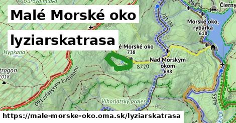 Malé Morské oko Lyžiarske trasy  