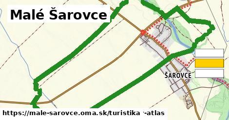 Malé Šarovce Turistické trasy  