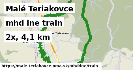Malé Teriakovce Doprava iná train
