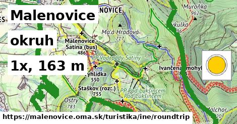 Malenovice Turistické trasy iná okruh