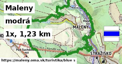 Maleny Turistické trasy modrá 