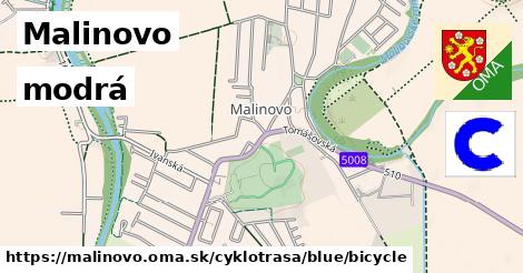 Malinovo Cyklotrasy modrá bicycle