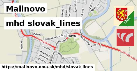 Malinovo Doprava slovak-lines 