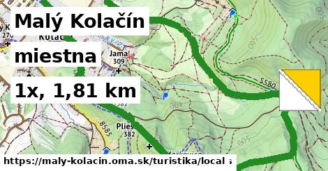 Malý Kolačín Turistické trasy miestna 