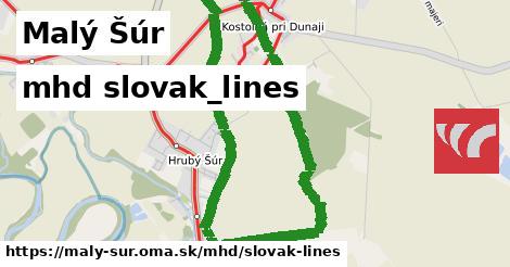 Malý Šúr Doprava slovak-lines 