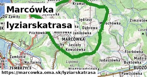 Marcówka Lyžiarske trasy  