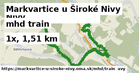 Markvartice u Široké Nivy Doprava train 