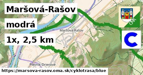 Maršová-Rašov Cyklotrasy modrá 