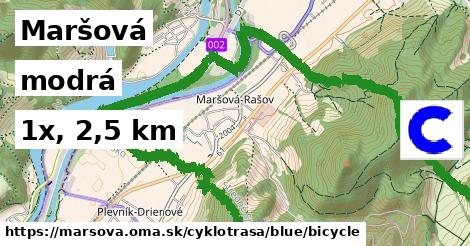 Maršová Cyklotrasy modrá bicycle