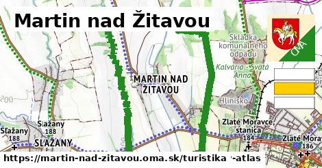 Martin nad Žitavou Turistické trasy  