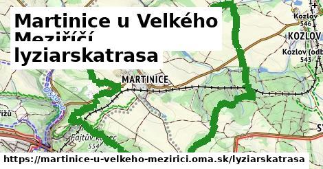Martinice u Velkého Meziříčí Lyžiarske trasy  