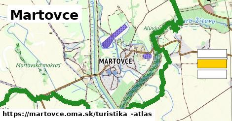 Martovce Turistické trasy  