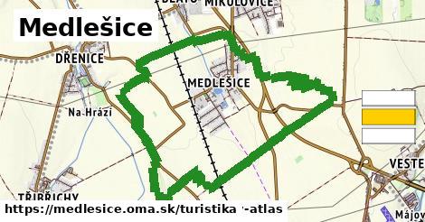 Medlešice Turistické trasy  