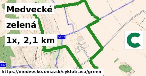 Medvecké Cyklotrasy zelená 